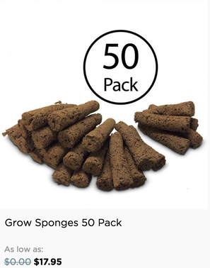 AeroGarden Sponges (50-Pack)