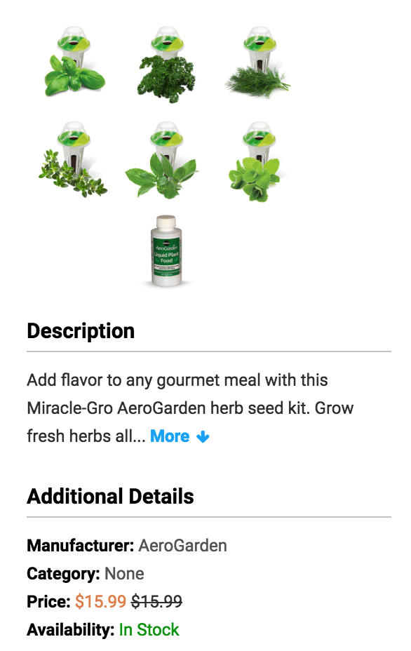 Miracle-Gro AeroGarden Gourmet Herb 6-Pod Seed Kit