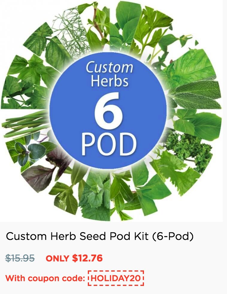 Miracle-Gro AeroGarden Gourmet Herb 6-Pod Seed Kit
