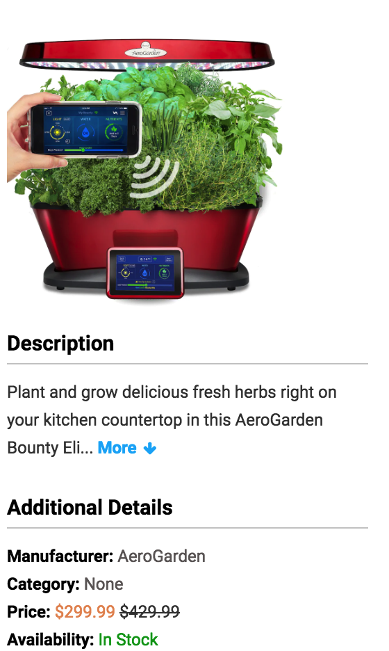 AeroGarden Bounty Elite Wi-Fi with Gourmet Herb Seed Pod Kit, Red 
